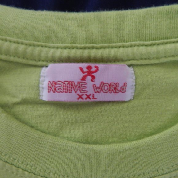 VINTAGE Native World T-shirt with "JMB" Graphic - Picture 3 of 4